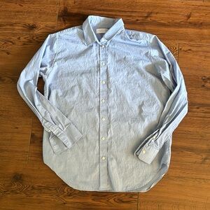 Light Blue Everlane Poplin Button Up